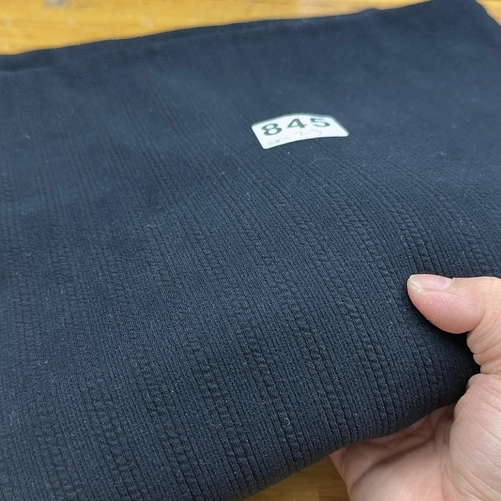 棉845后看柔软针织黑色2.3m