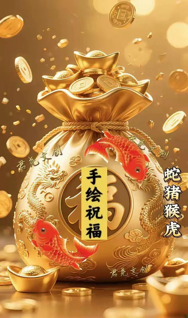 1号 2025泰穗 手绘卡福袋生肖挂饰