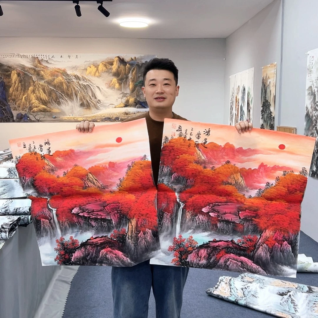 国画国画作品宣纸纯手绘