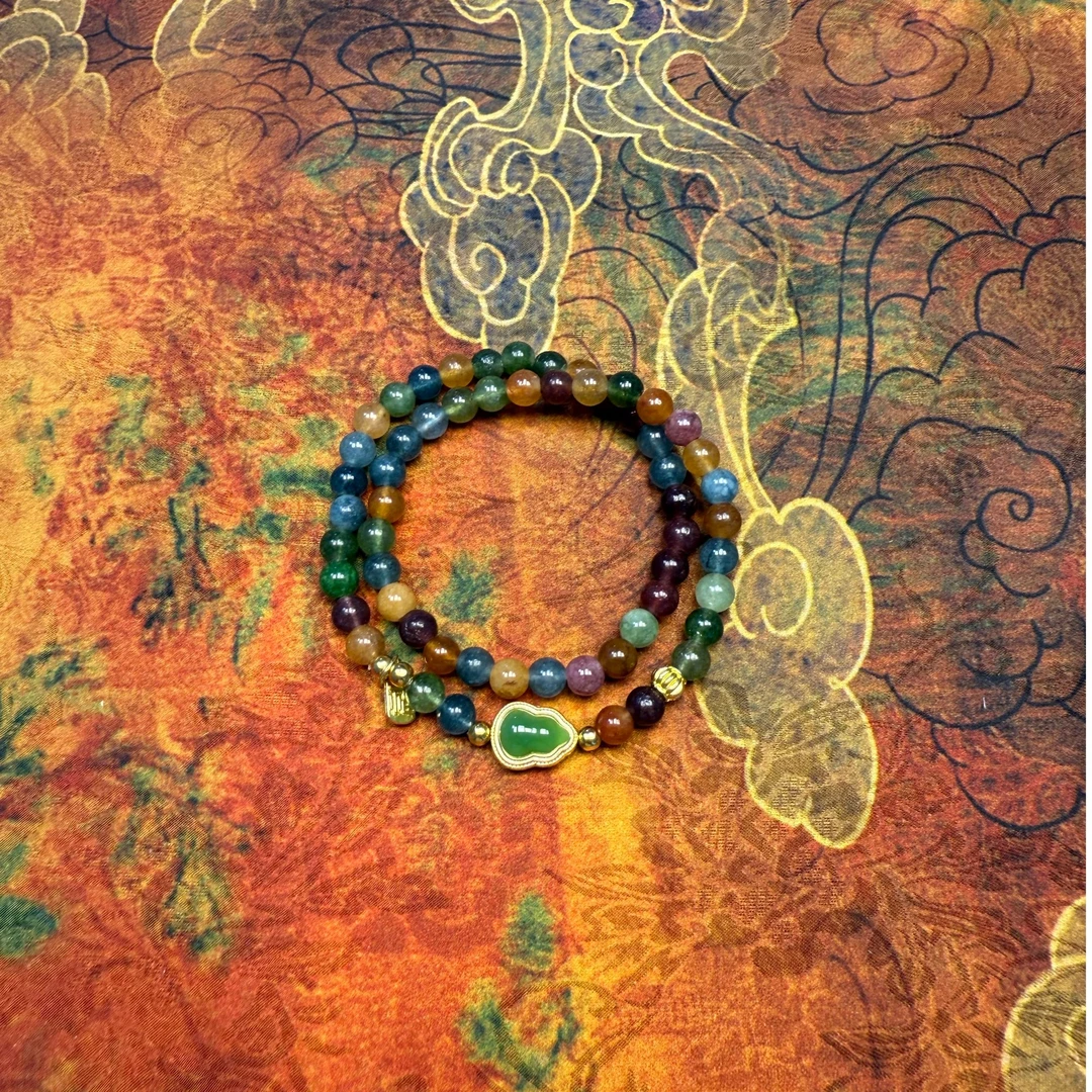 A071碧玺多圈手串-无礼盒