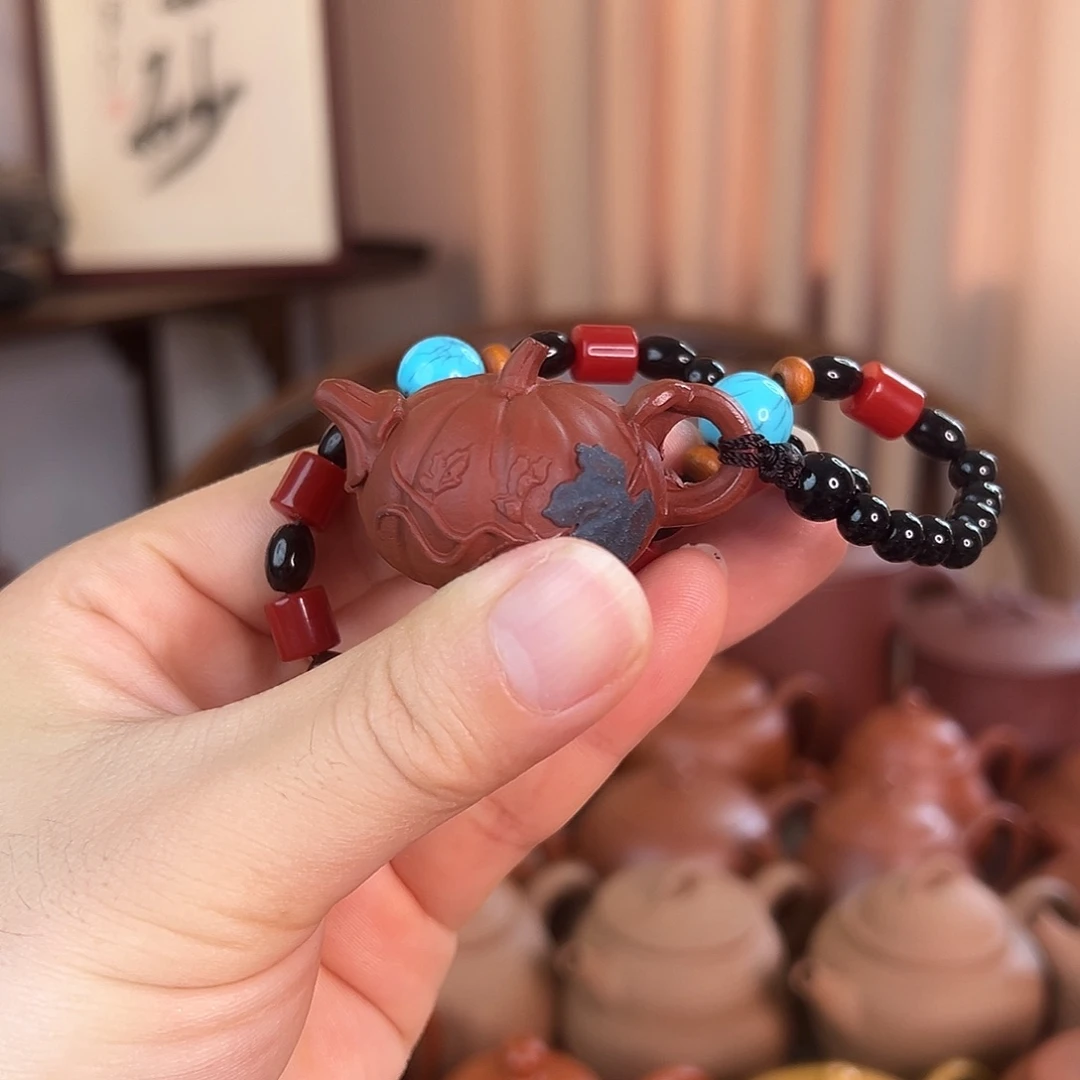 茶壶紫砂精品南瓜壶手挂件