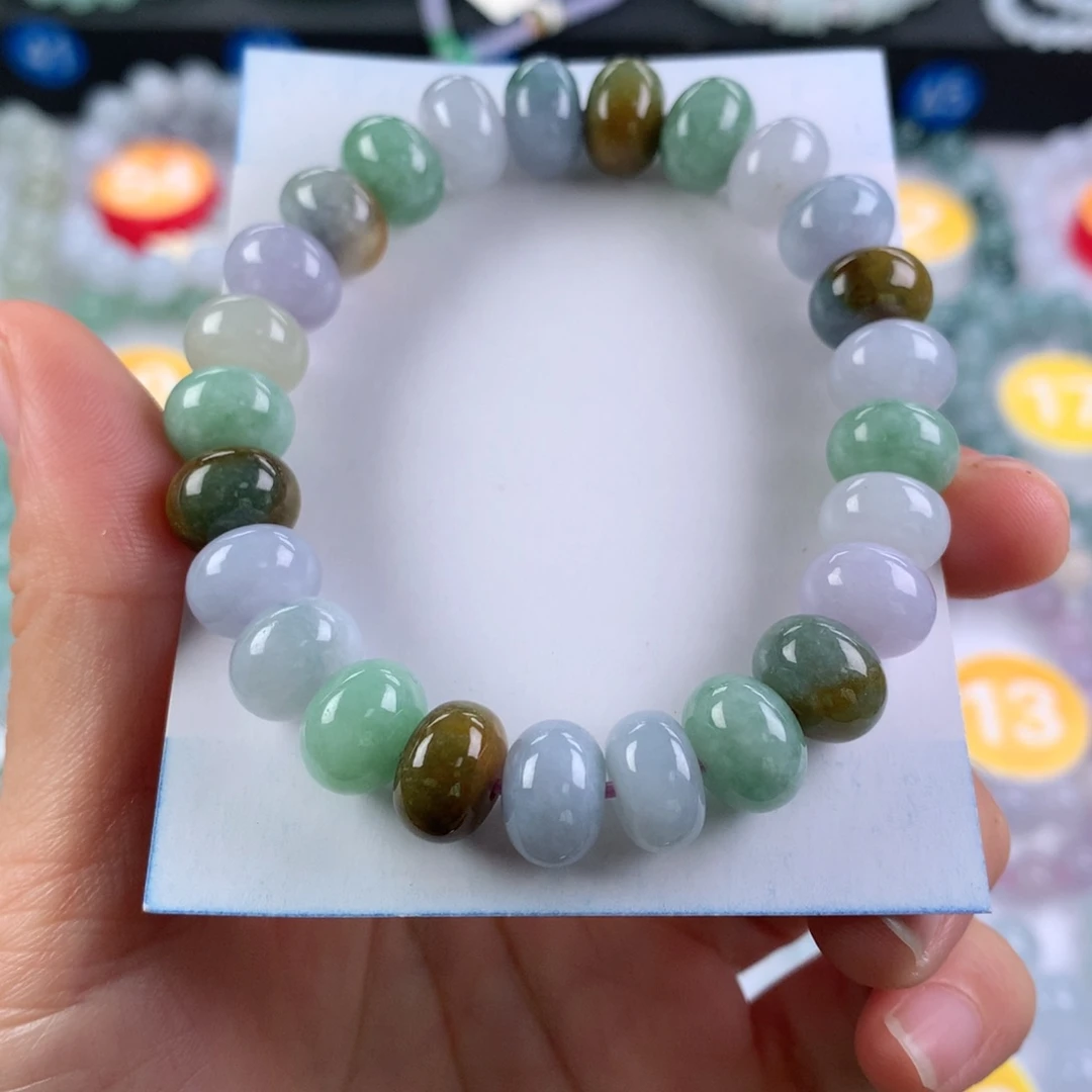 翡翠未镶嵌手链卡10.8