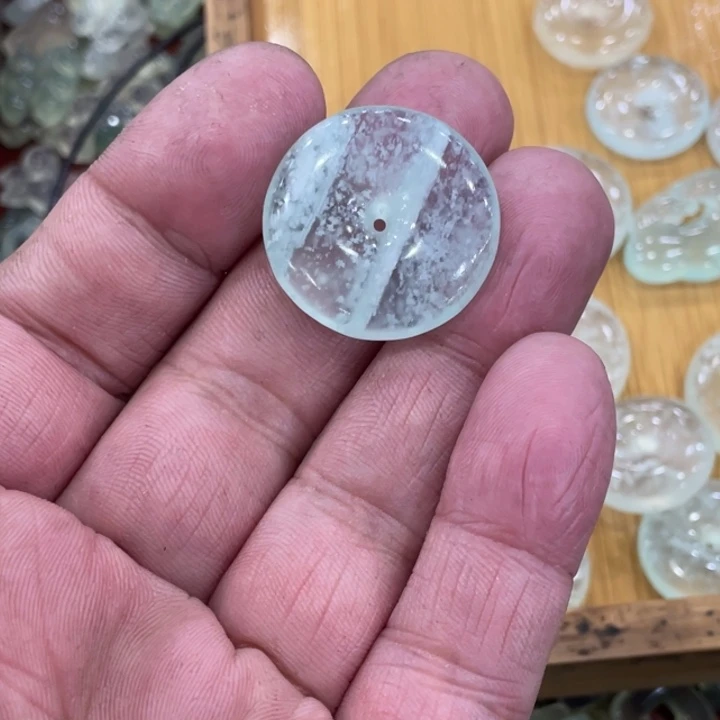 蛇纹石玉合金颈饰