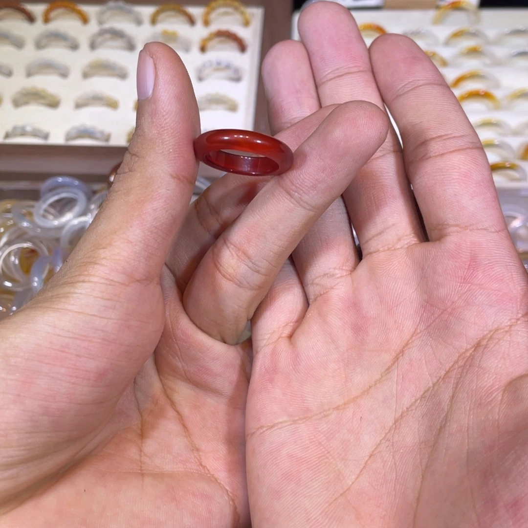 未镶嵌戒指玛瑙/玉髓55号港14
