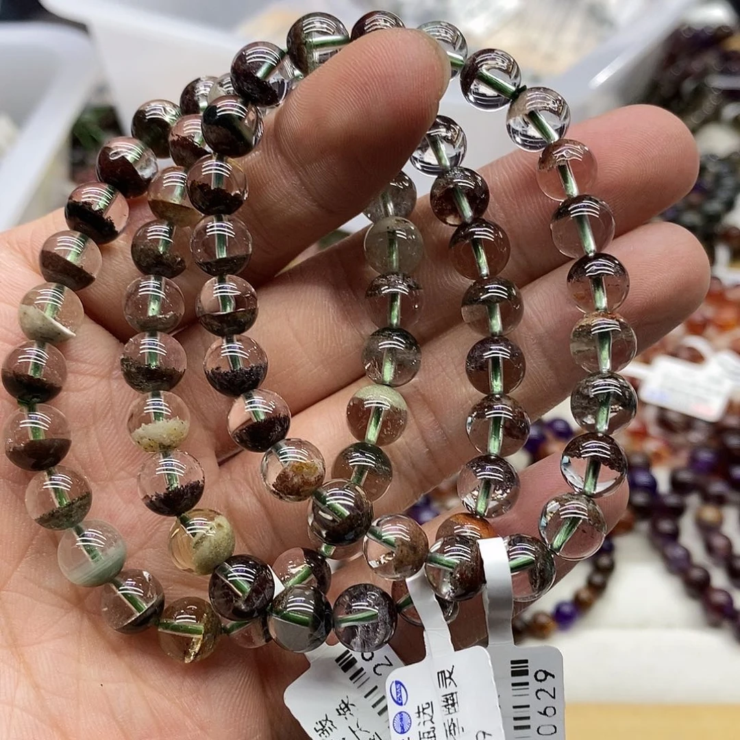 水晶手链未镶嵌多样性发货发一条