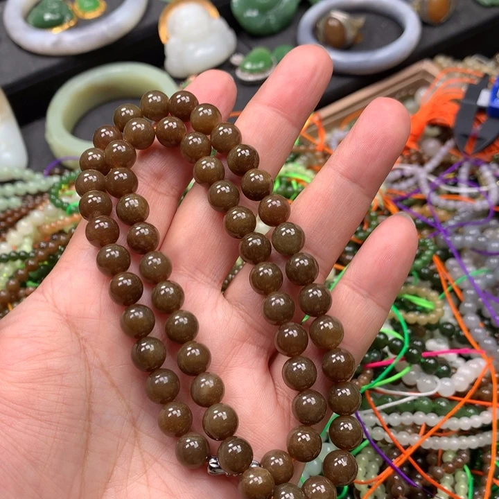 和田玉未镶嵌手链101