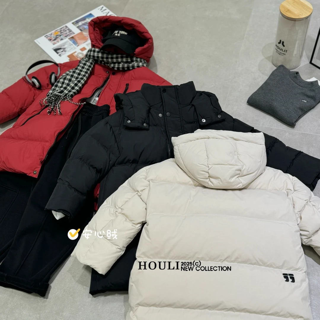 HL- 505 高货90绒中长款连帽羽绒服