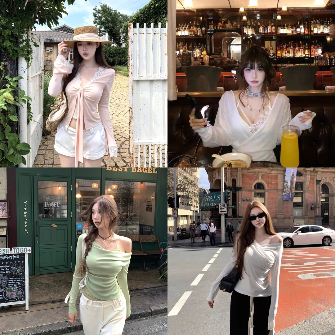 辣妹纯欲风修身性感百搭上衣爆款持续上新中【编码01-80】组合链接