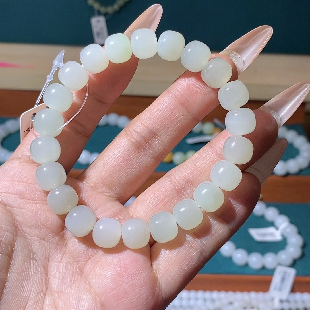 和田玉未镶嵌手串10m