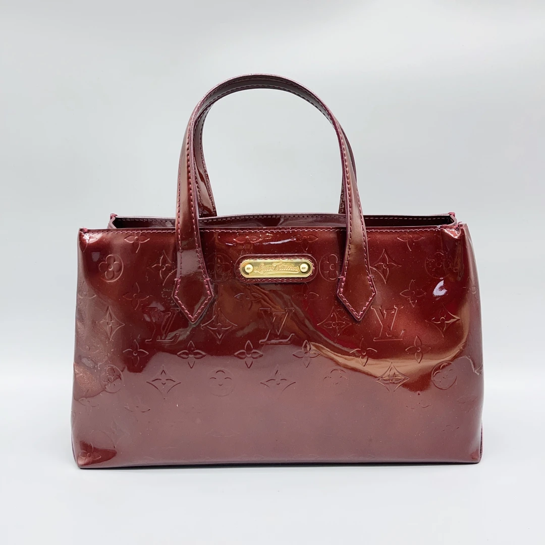 95新 LouisVuitton/路易威登  红色漆皮手提小托特 1664 5658