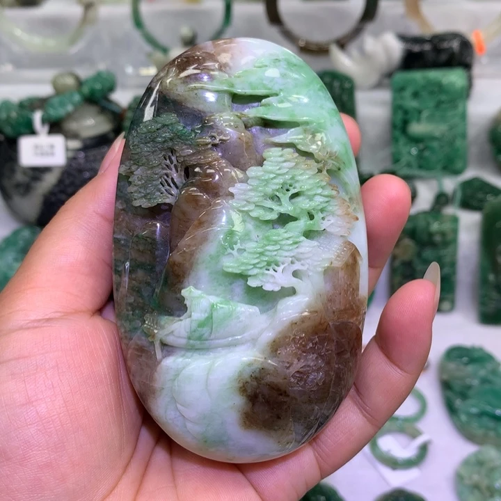 【闪购商品】独山玉未镶嵌手把件随*