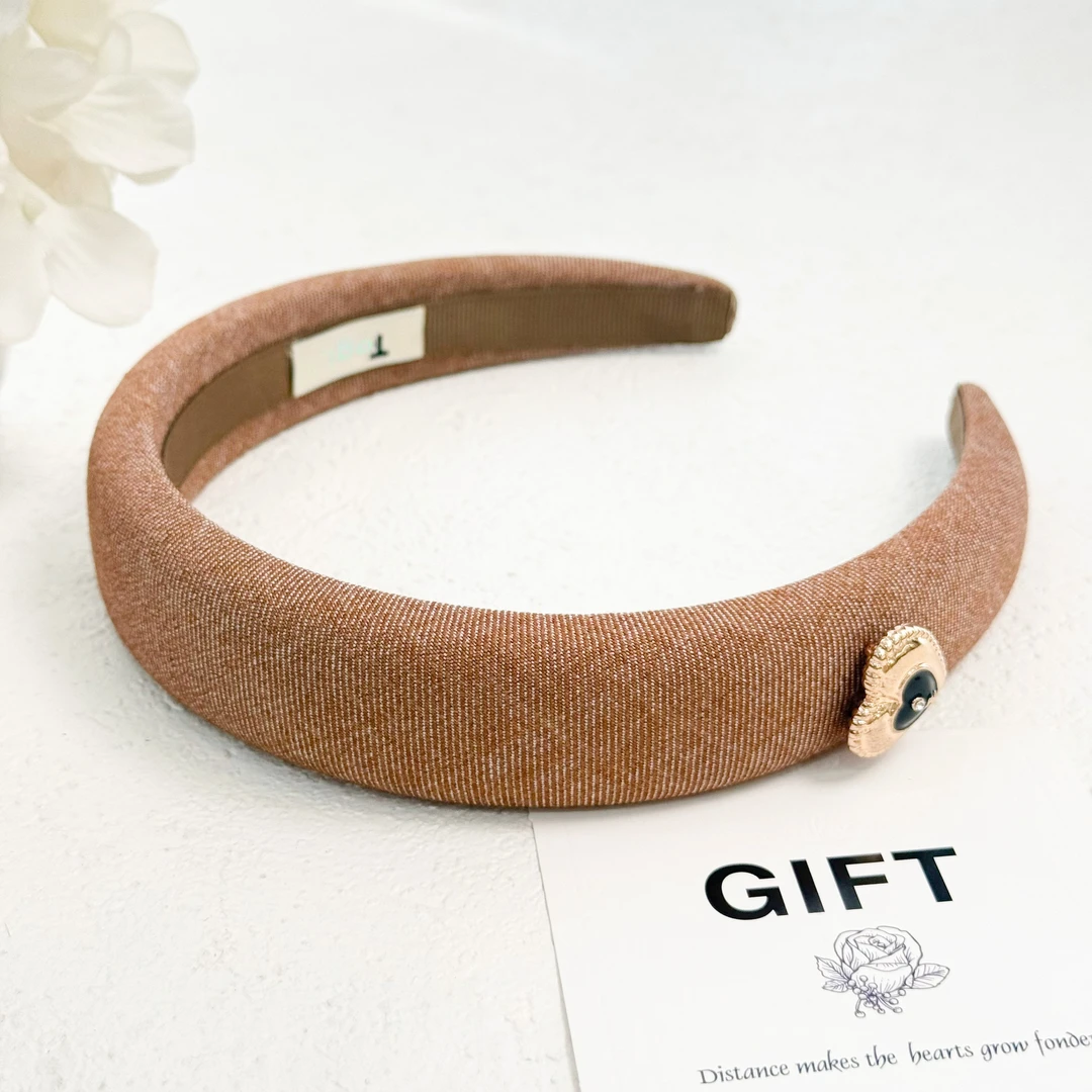 BAOSHATI/宝莎缇F-1616高级感奶油爱心复古高颅顶发箍