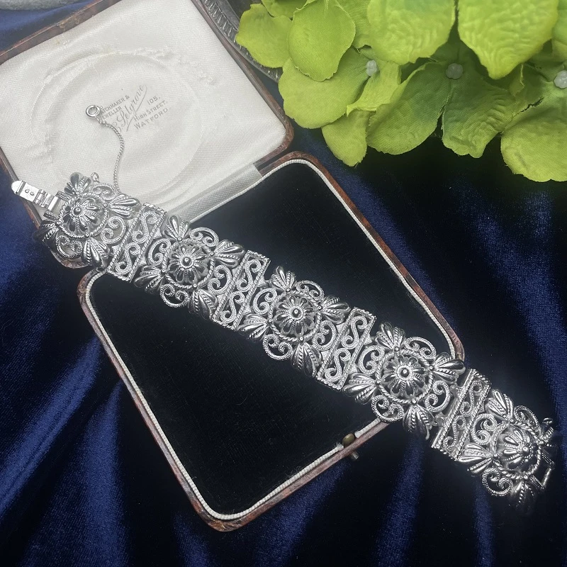 合金手链 trifari古典重工银色手链1-1【2071119-080】