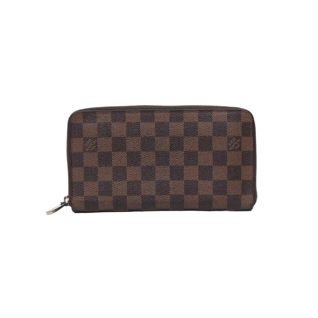 99新 LouisVuitton/路易威登 小花Jerry活动 棋盘格长钱包