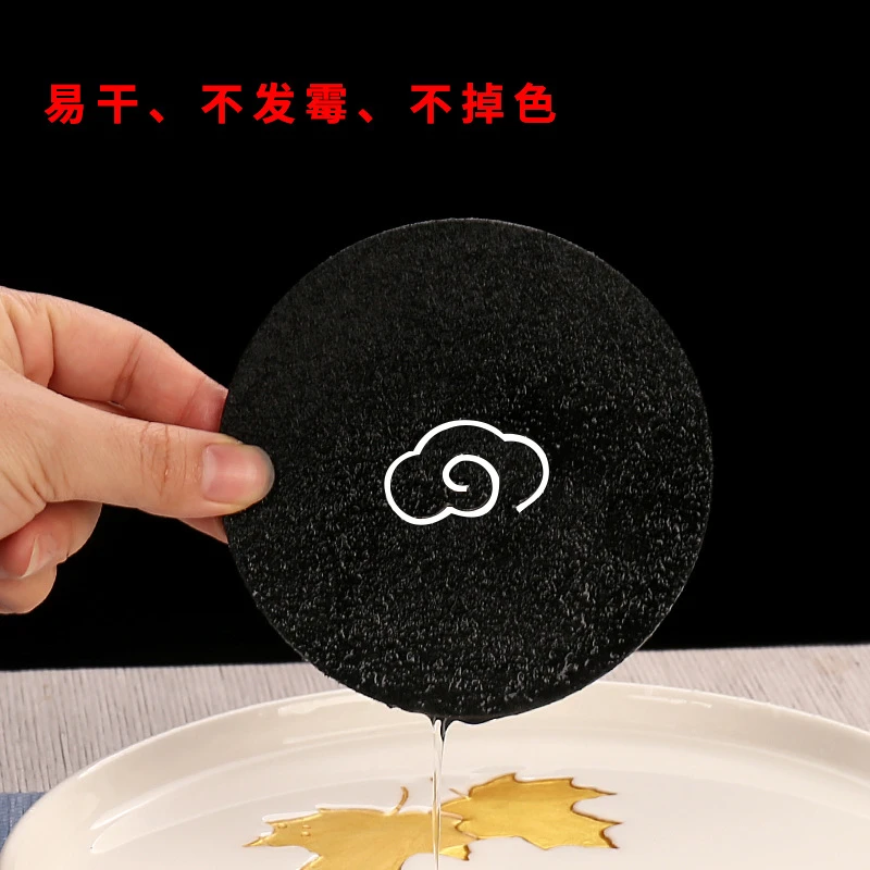 毛毡吸水杯垫可加隔热茶杯垫餐垫圆形养壶承垫片桌垫