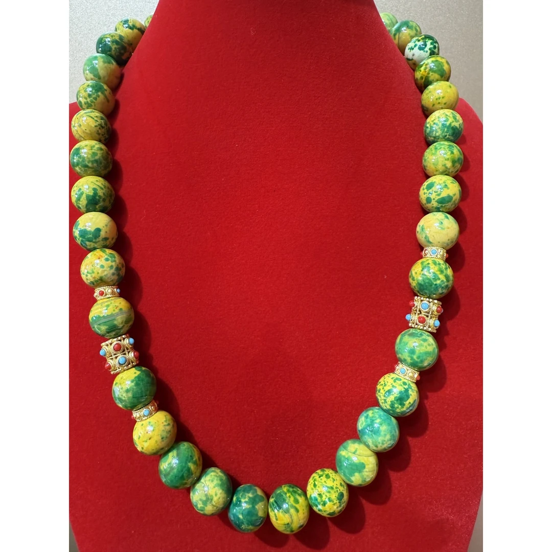 玉美 凤凰石高端14mm项链（DF38）