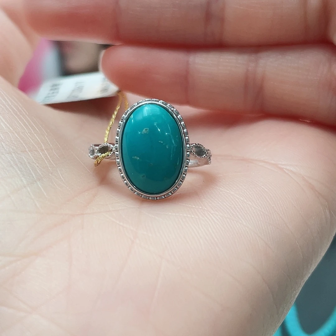 绿松石颈饰银S925镶嵌