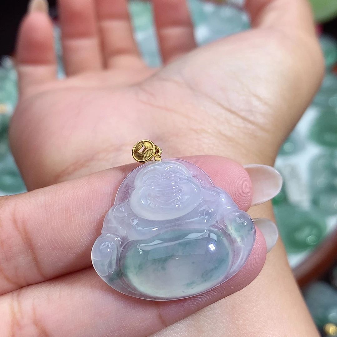 颈饰未镶嵌翡翠佛公