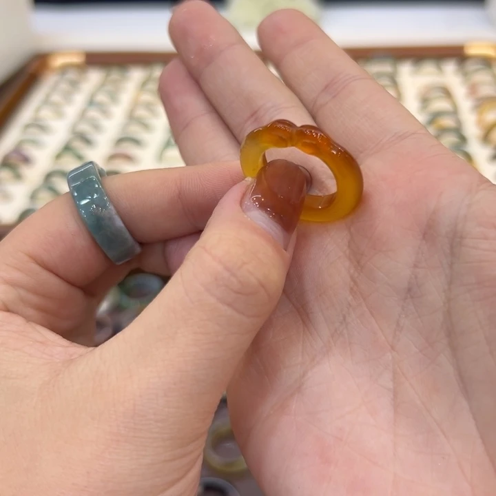 玛瑙/玉髓合金戒指29港15