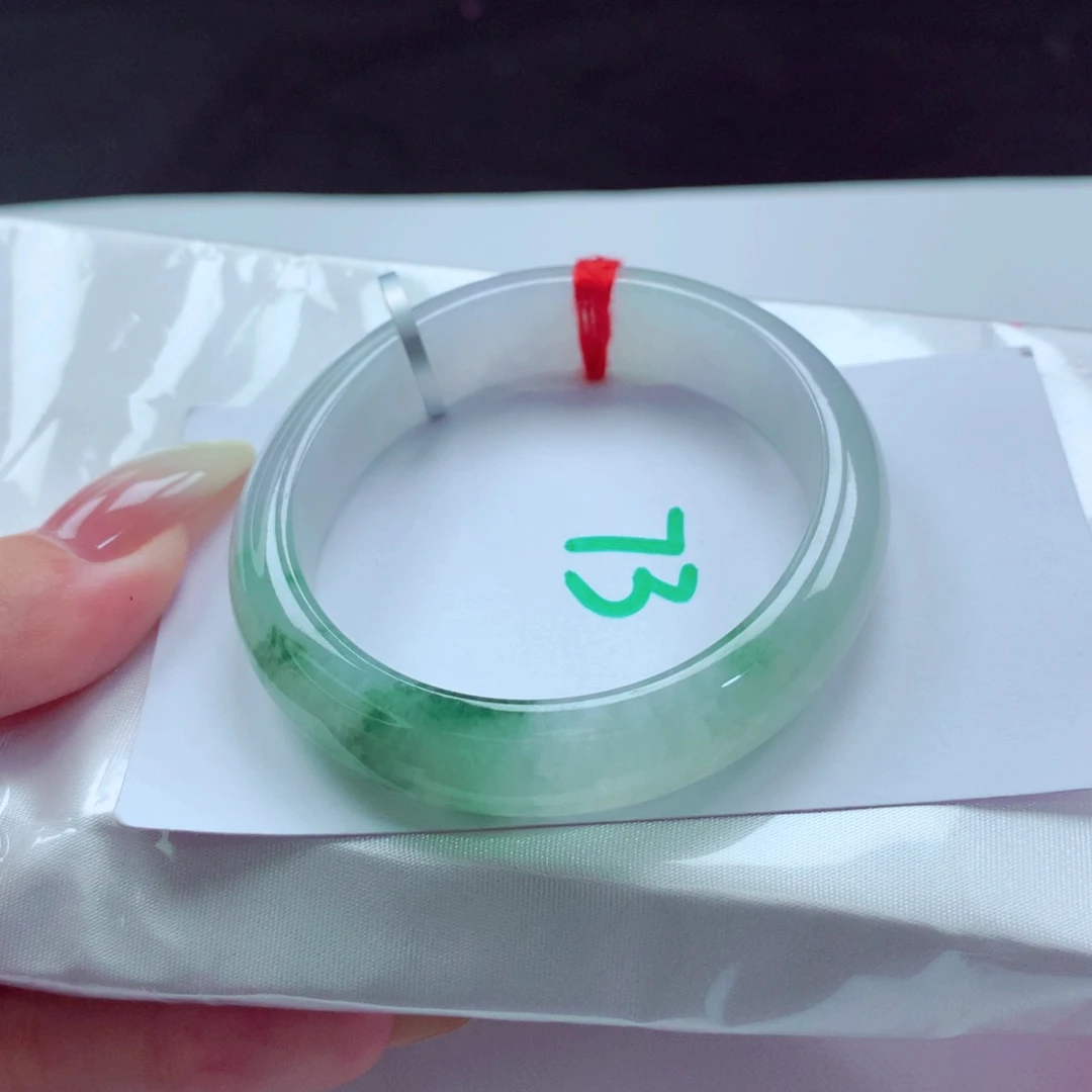 未镶嵌手镯翡翠天然缅甸翡翠A货手镯 73号贵妃