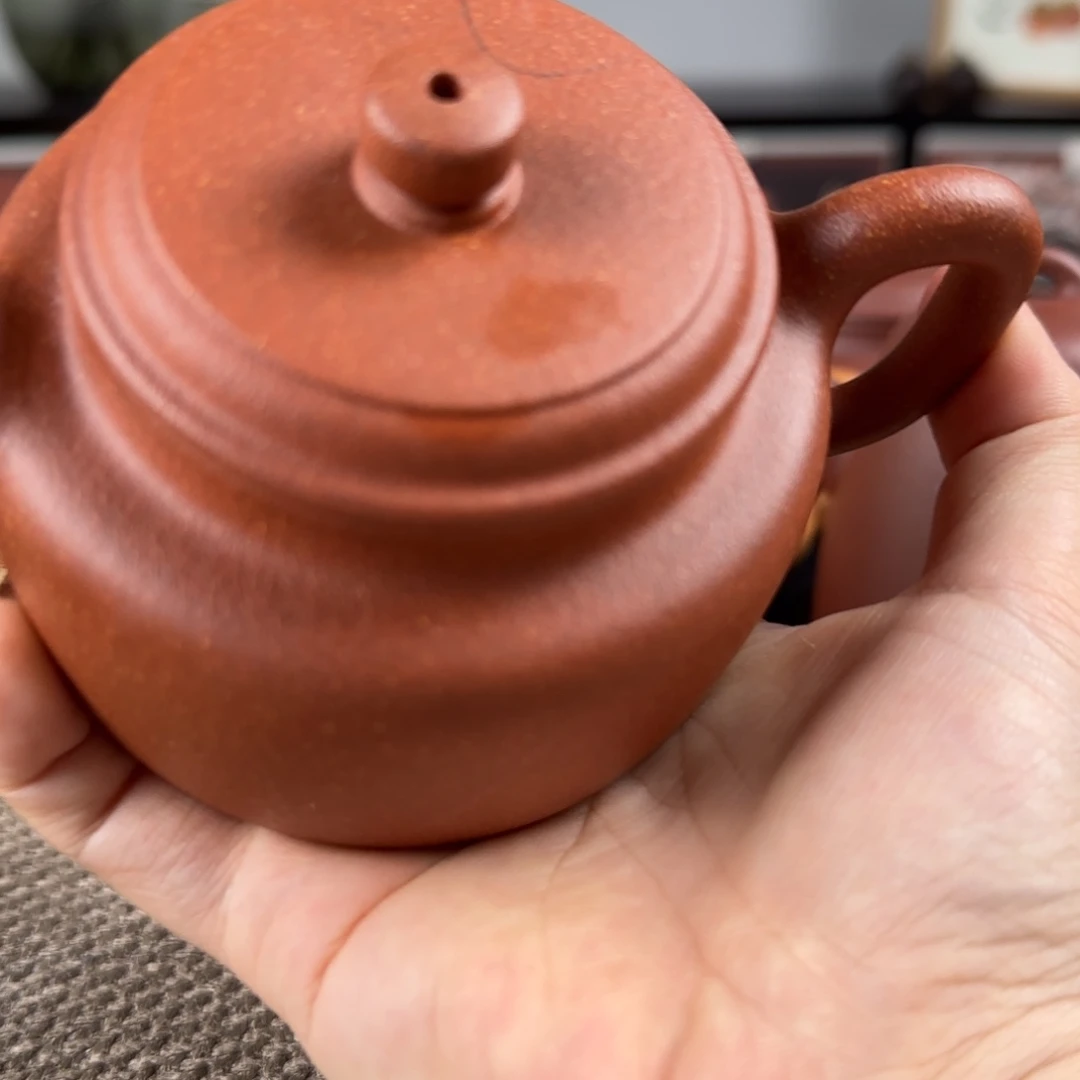 光***刻茶壶紫砂微瑕德钟