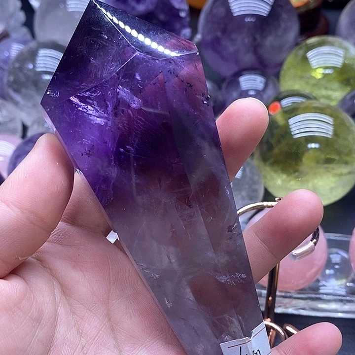 大型摆件（非配饰）未镶嵌水晶6150紫水晶权杖
