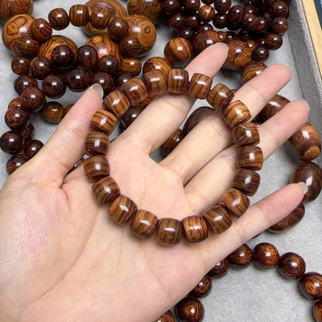 黄花梨/降香黄檀海南黄花梨手串直切珠10*11