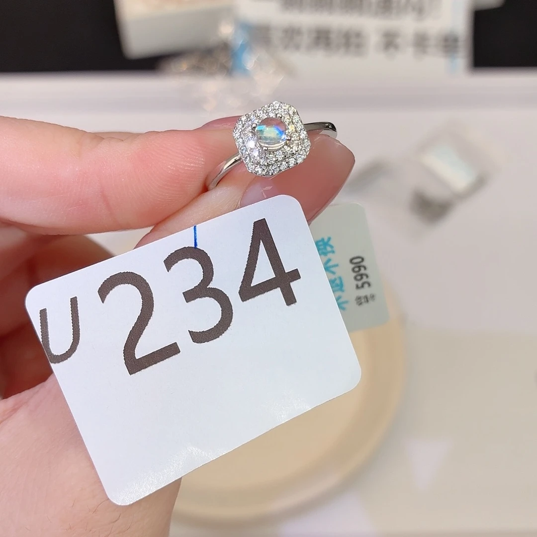 银S925镶嵌珠宝半成品长石