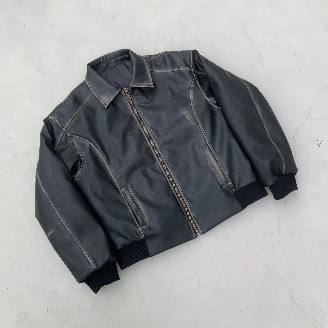 ROLLIERARI/超细纤维人造革3M新雪丽“一件过冬”棉服夹克BOMBER