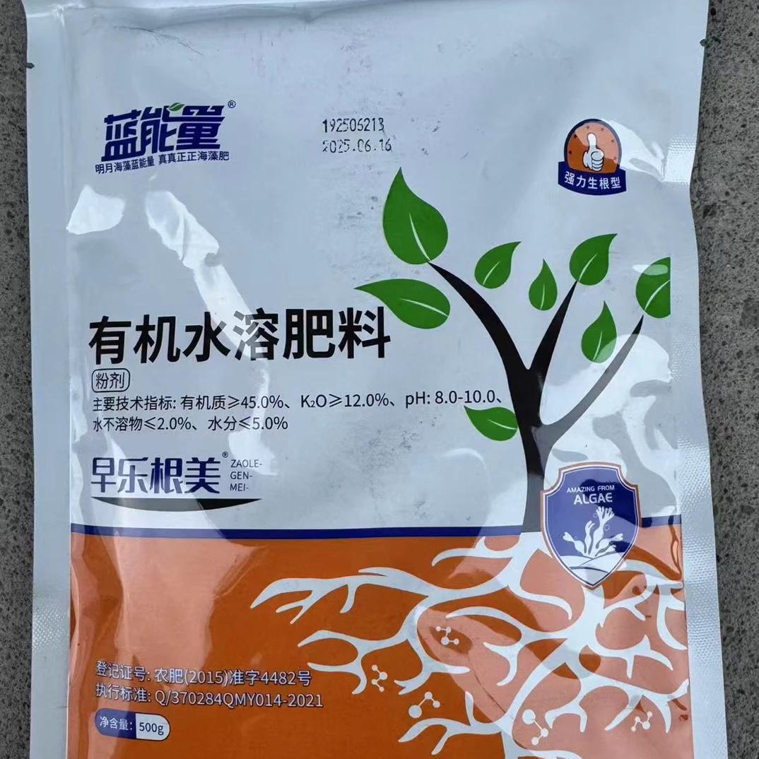 冲施海藻，刺激根系生长