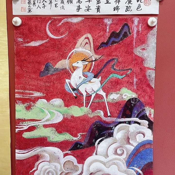 国画侯老师手绘作品