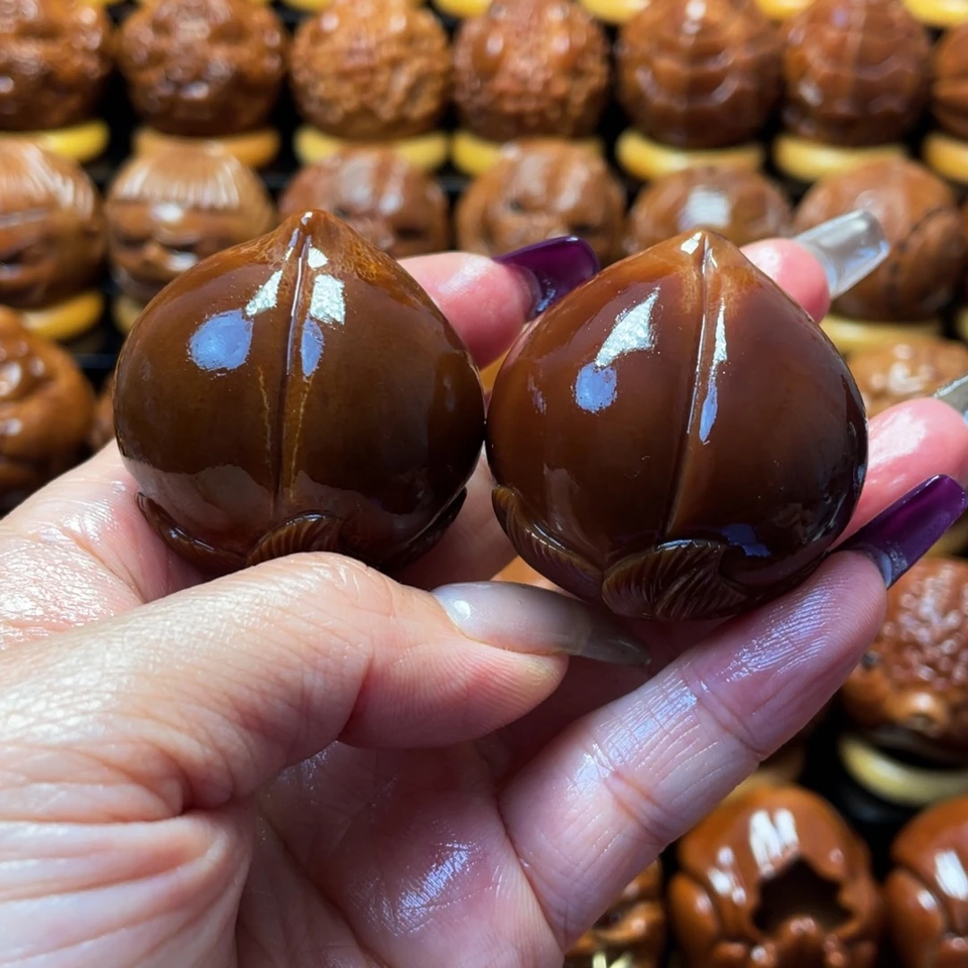 橄榄核把件橄榄球