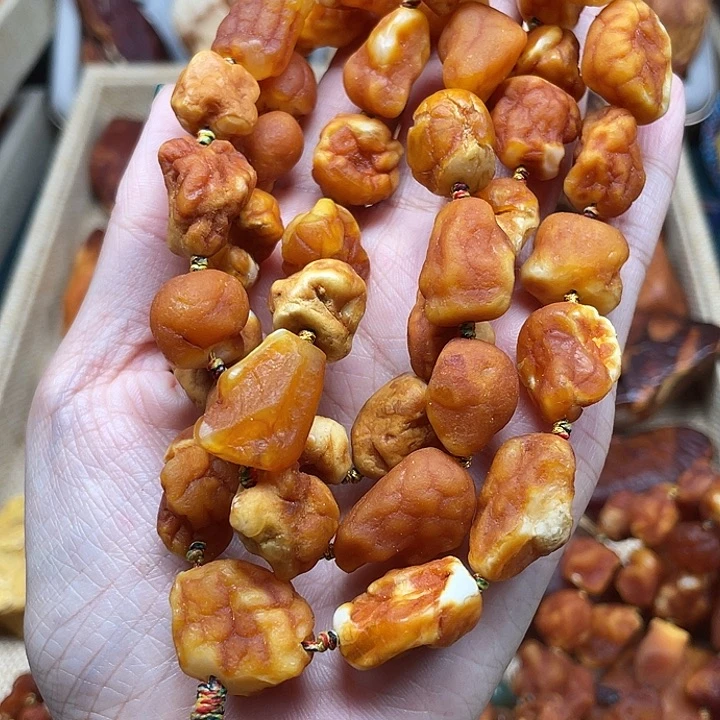 青***水琥珀未镶嵌珠宝奇石