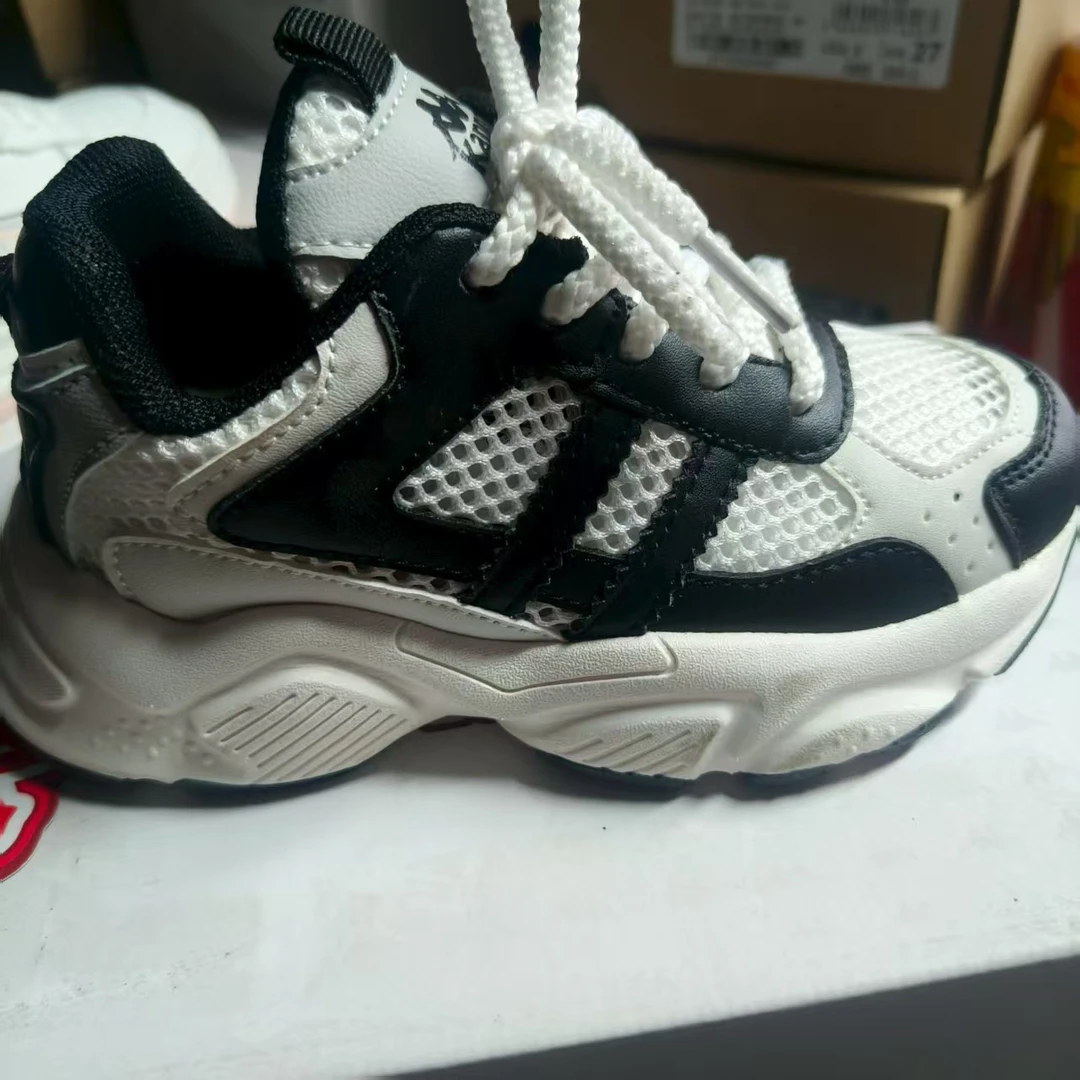 H【27-29码】2025新款男女童时尚休闲运动板鞋小白鞋2053