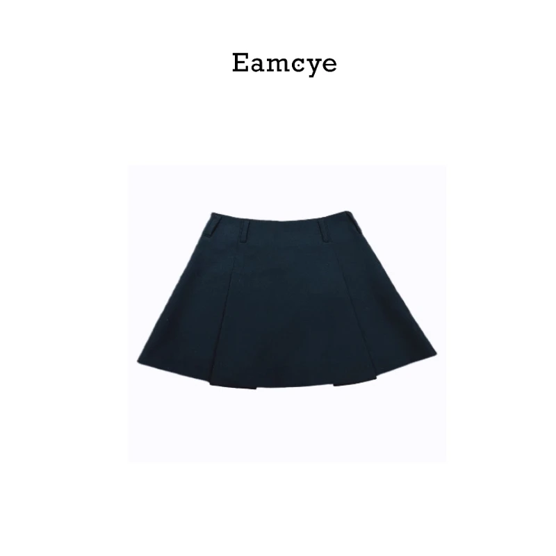 小众简约 休闲百搭拼片微A女半身短裙A00882