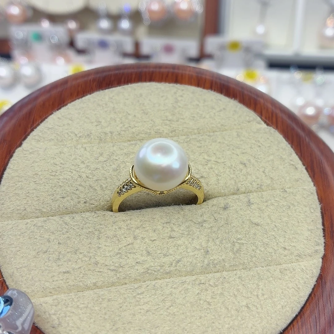 戒指淡水珍珠合金