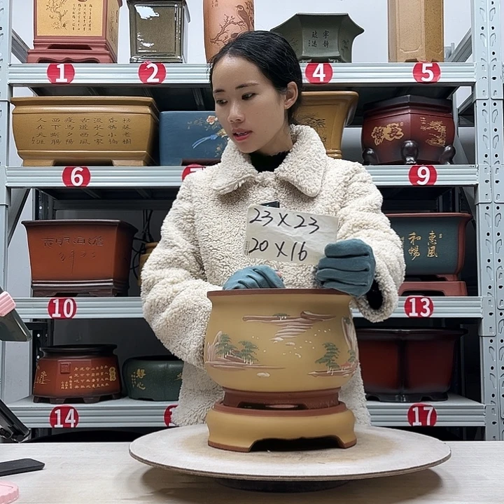 紫砂花盆紫砂花盆