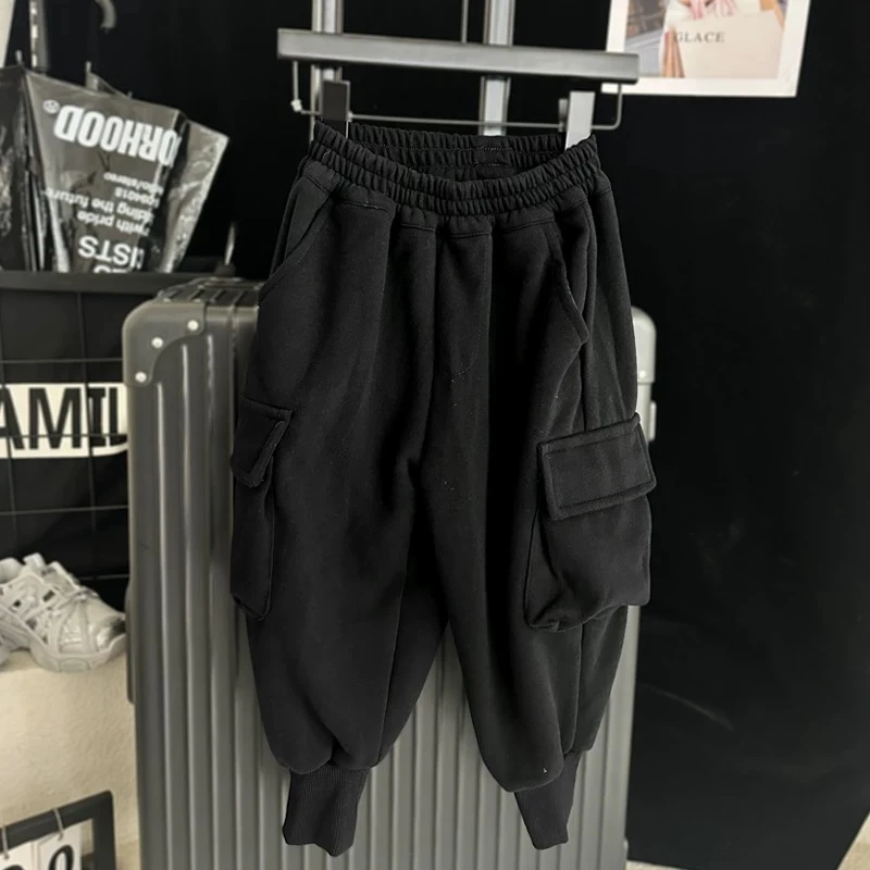 【现货】韩版儿童春款棉布束口卫裤