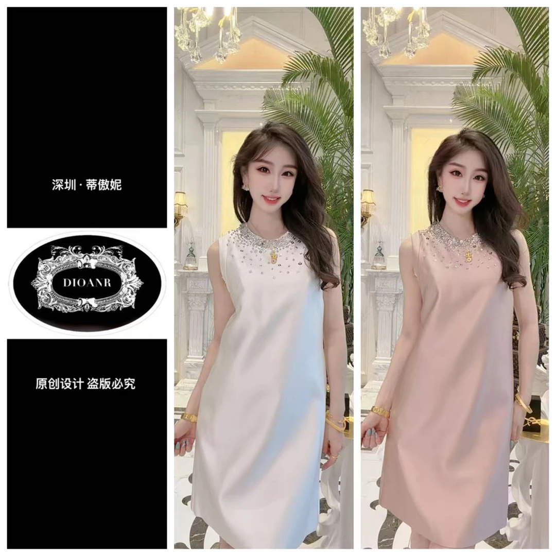 『蒂傲妮DIOANR』X 12030 LL 私人订制钉珠连衣裙