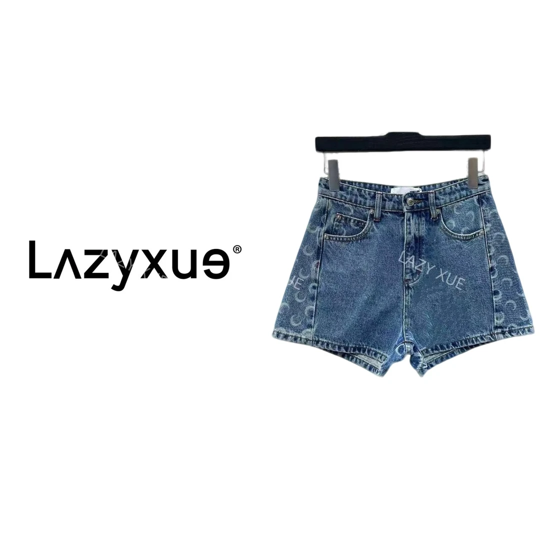 薛懒懒/"小月牙"2025中高腰时尚百搭夏季牛仔短裤 ZK103