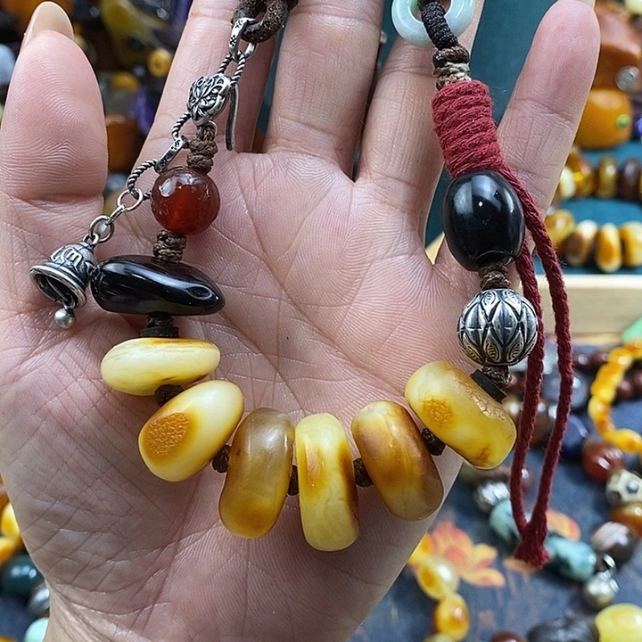 蜜蜡未镶嵌项链项链