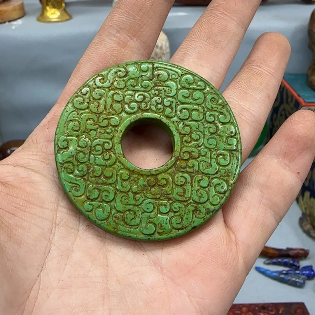 未镶嵌和田玉（糖玉）挂件财*堂