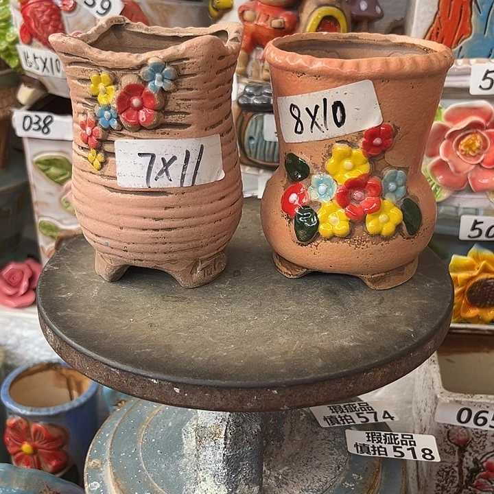 粗陶材质多肉花盆