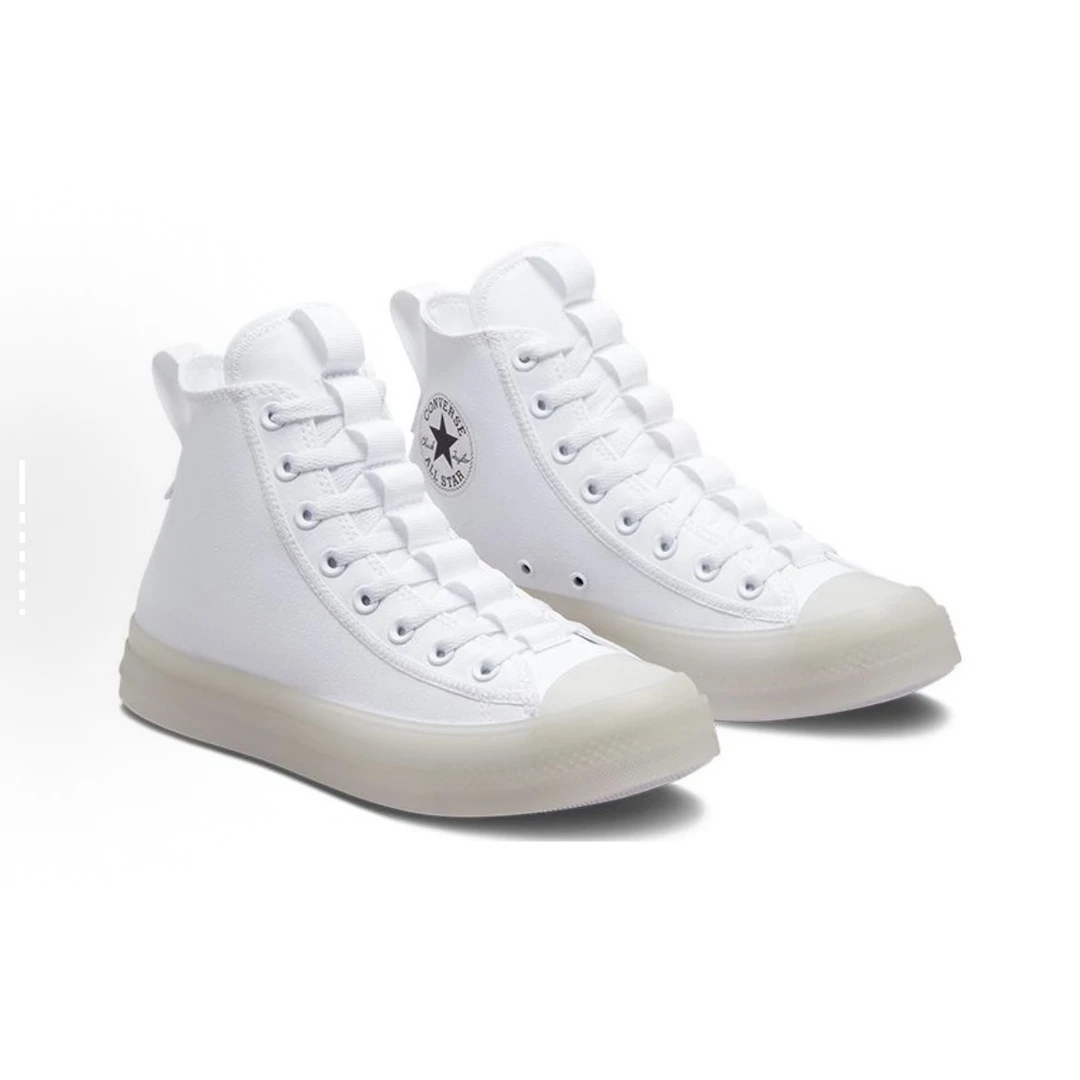 Converse纯色 防滑耐磨 高帮帆布鞋 男女同款A02410C