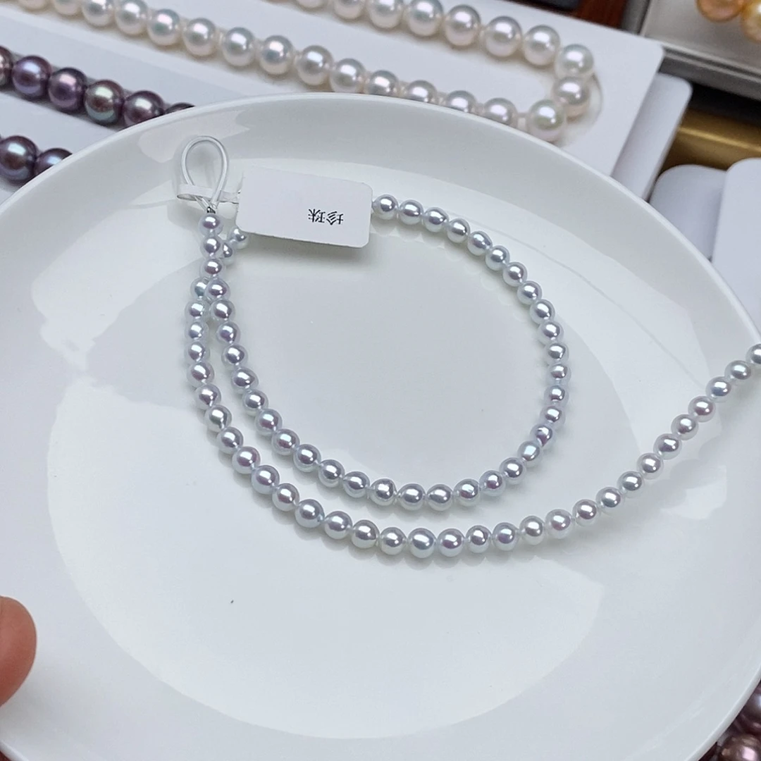 颈饰合金淡水珍珠