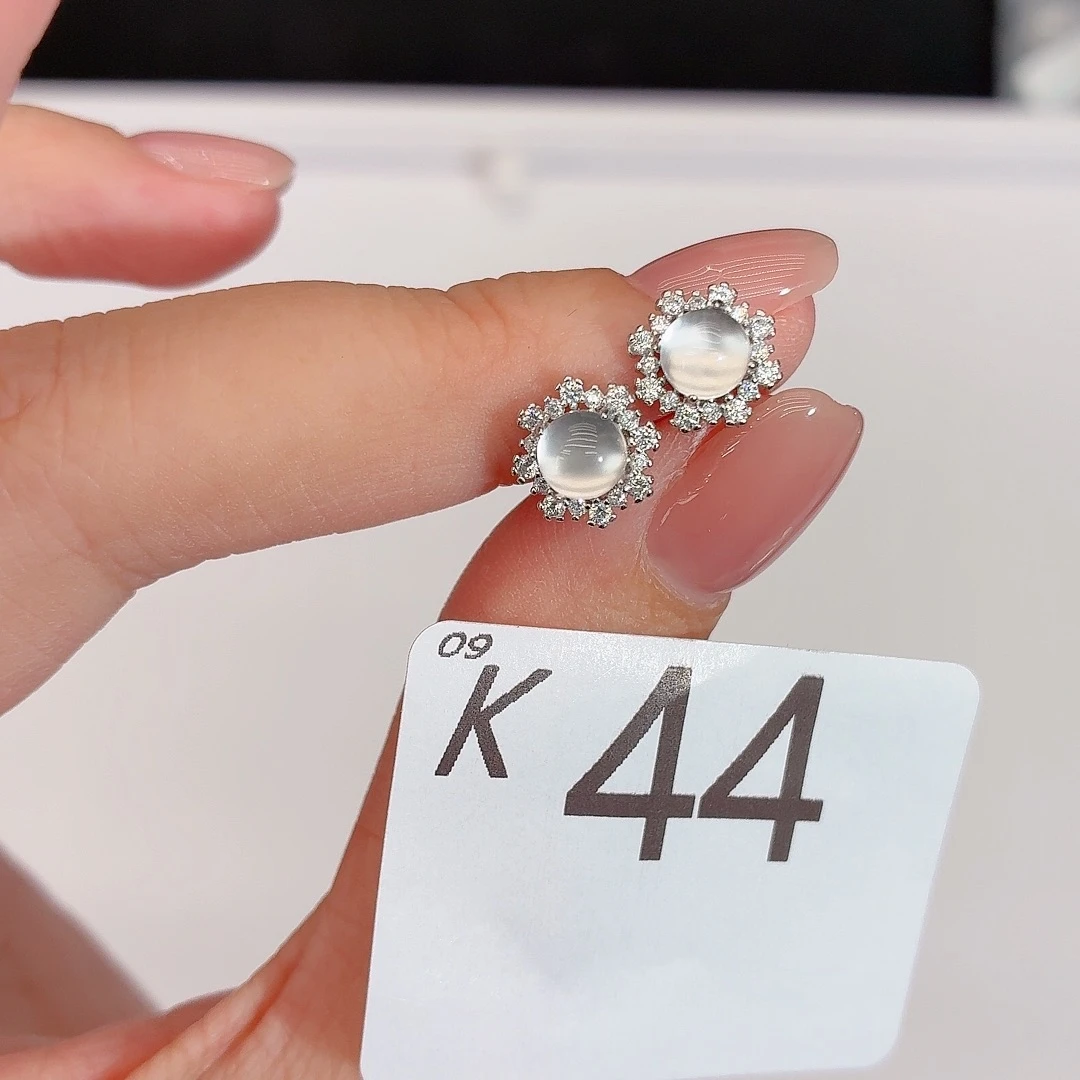 石英岩玉银S925镶嵌珠宝奇石k44