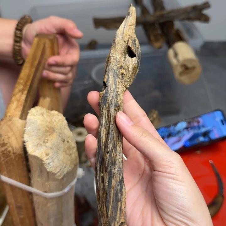 沉香沉香碎屑白棋块料27克