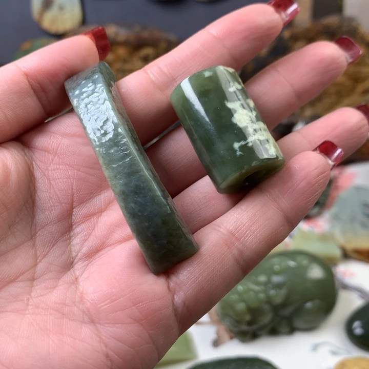 透闪石质玉手牌未镶嵌风*吹