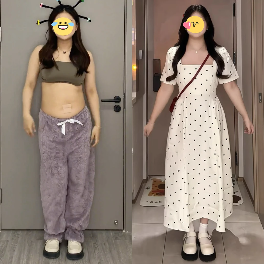 大码女装法式气质波点连衣裙夏季微胖MM高级感收腰显瘦方领长裙子