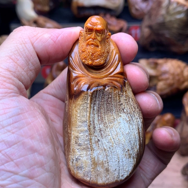 柏木（崖柏）崖柏陈化料手把件